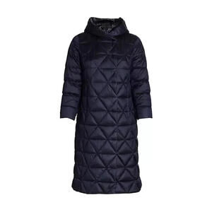 NEW, Marina Rinaldi, Plus Size Paniere Longline Quilted Coat Navy SZ 22 #C3965